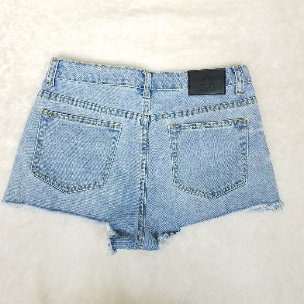 UNIF Cutoff Distressed Denim Shorts No Tag Size 6 - Picture 2 of 4